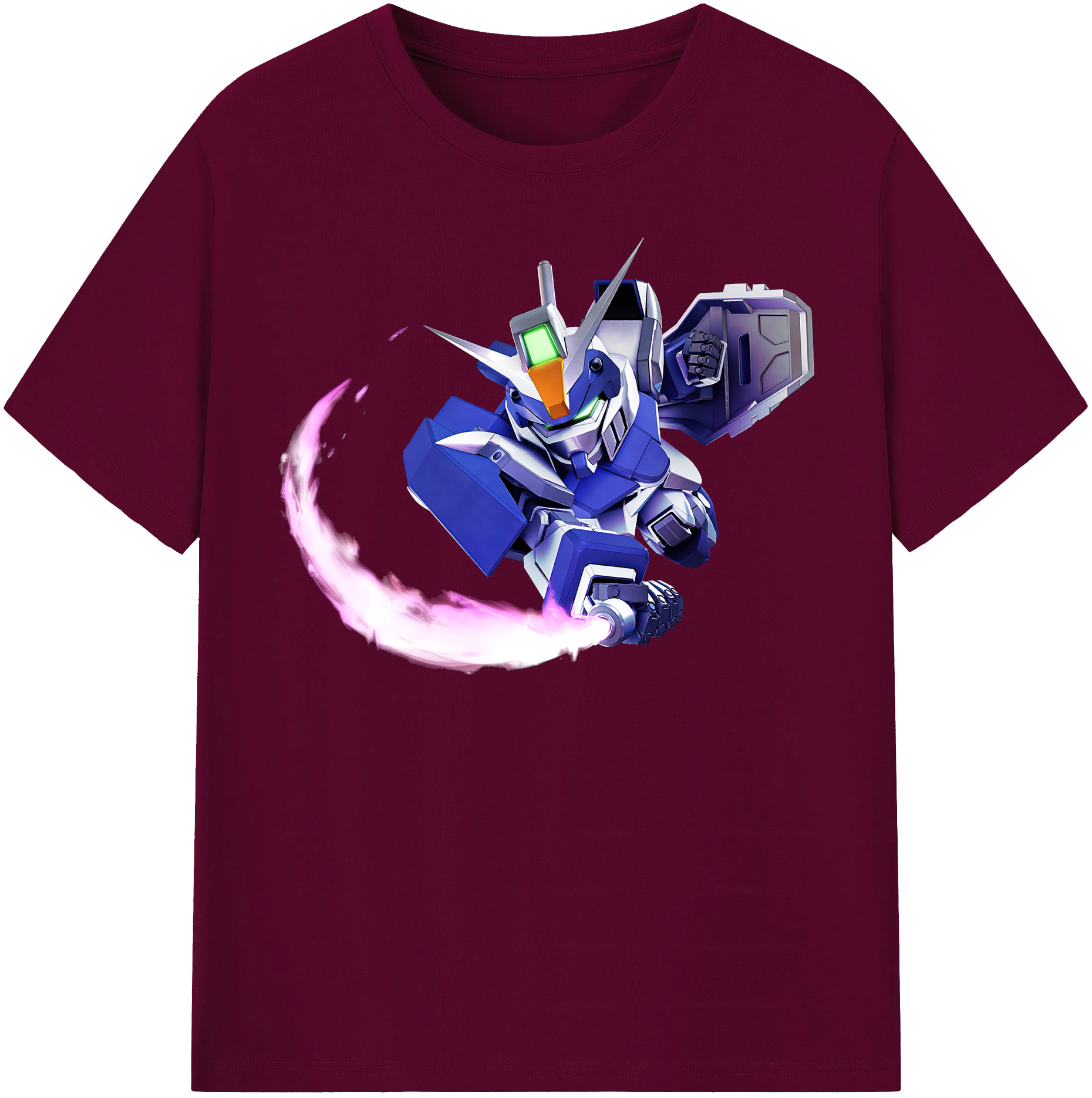 （画像用） 機動戦士ガンダム Mobile Suit Gundam レディースカジュアルプリントTシャツ（綿100％）